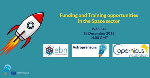 Webinar: Funding and Training opportunities in the Space sector